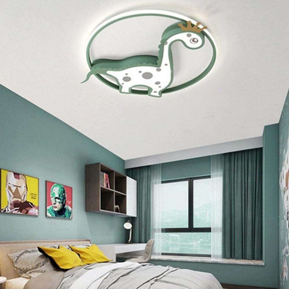 20'' LED 1-Light Circle Design Flush Mount Lights LED Artistic Metal Acrylic Stylish Animal Pattern-dazuma