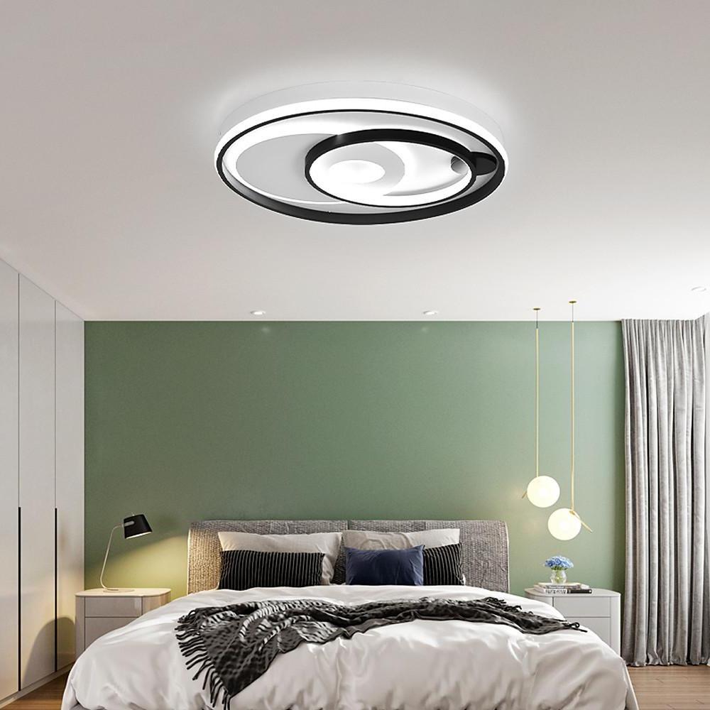 20'' LED 1-Light Geometric Shapes Circle Design Flush Mount Lights Nordic Style LED Metal Acrylic Geometrical Stylish Classic Dimmable Ceiling Lights