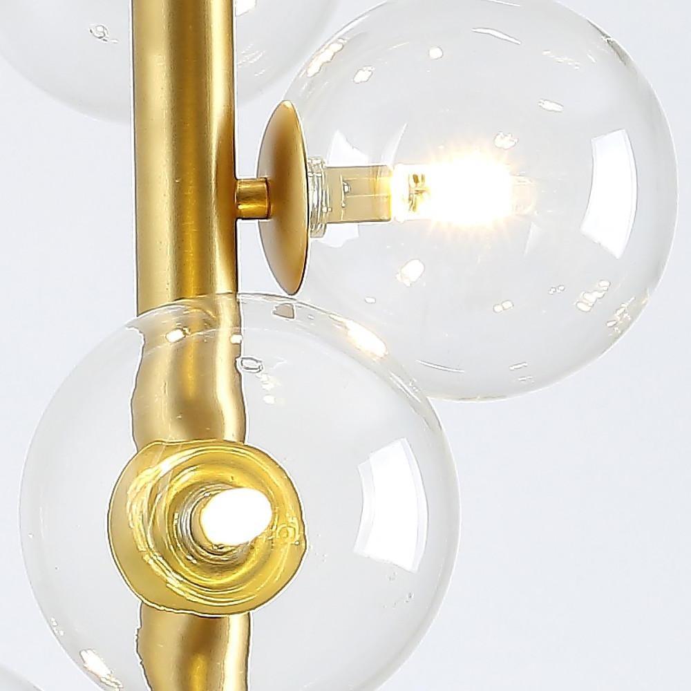 34'' Artistic Glass 7 - light LED Modern Chandeliers Pendant Light Hanging Lamp