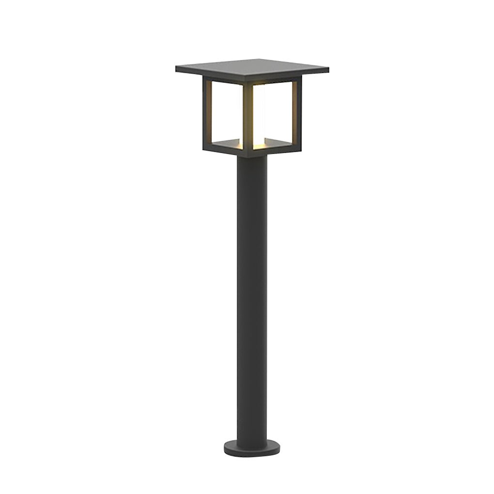 Wide Top LED Post Lights with Rain Shield & Hollow Interior Dual Power Options