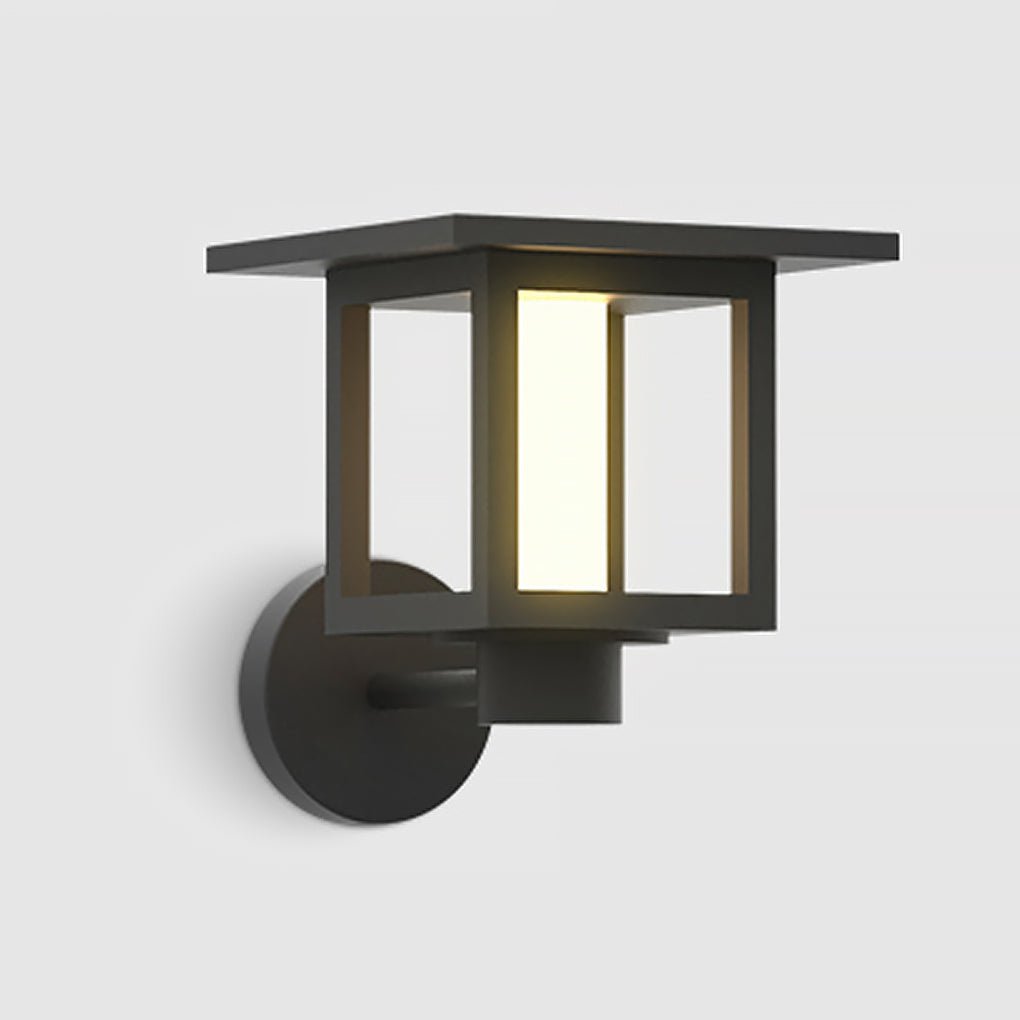 Wide Top LED Post Lights with Rain Shield & Hollow Interior Dual Power Options