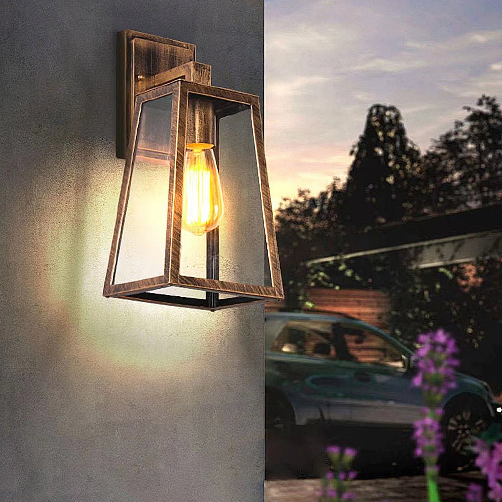 Vintage Industrial Style Glass Sconce Waterproof Outdoor Wall Lights Wall Lamp