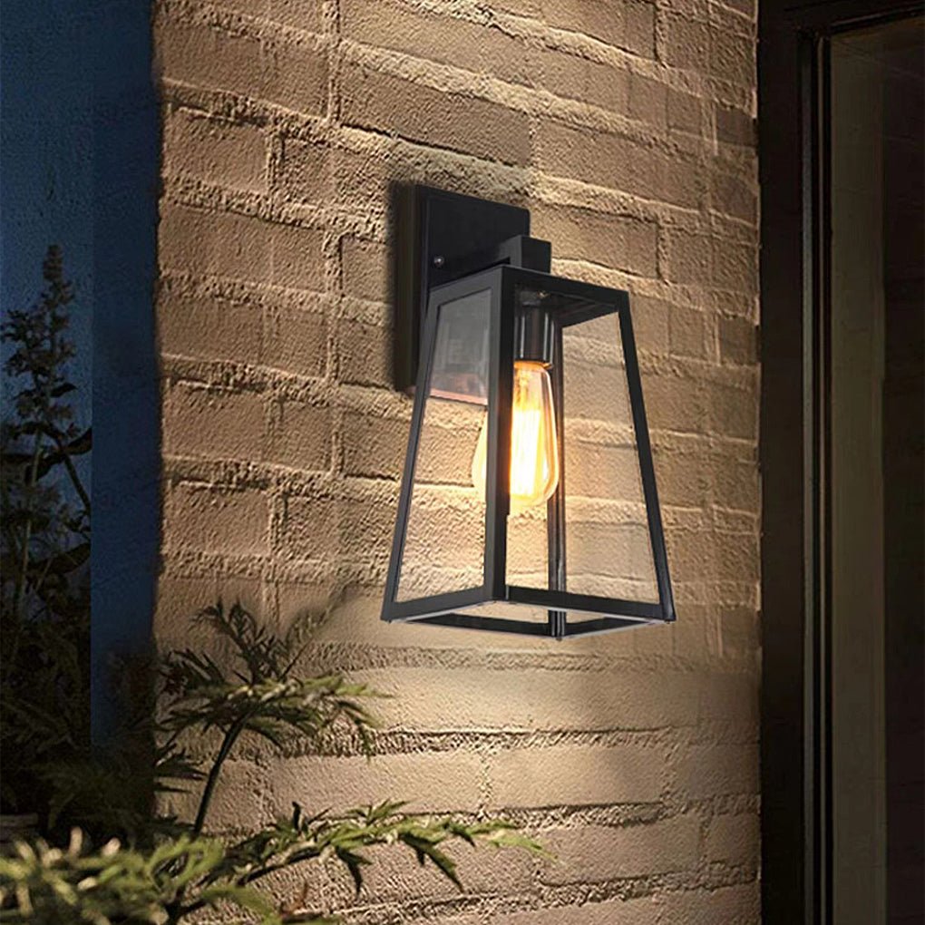 Vintage Industrial Style Glass Sconce Waterproof Outdoor Wall Lights Wall Lamp