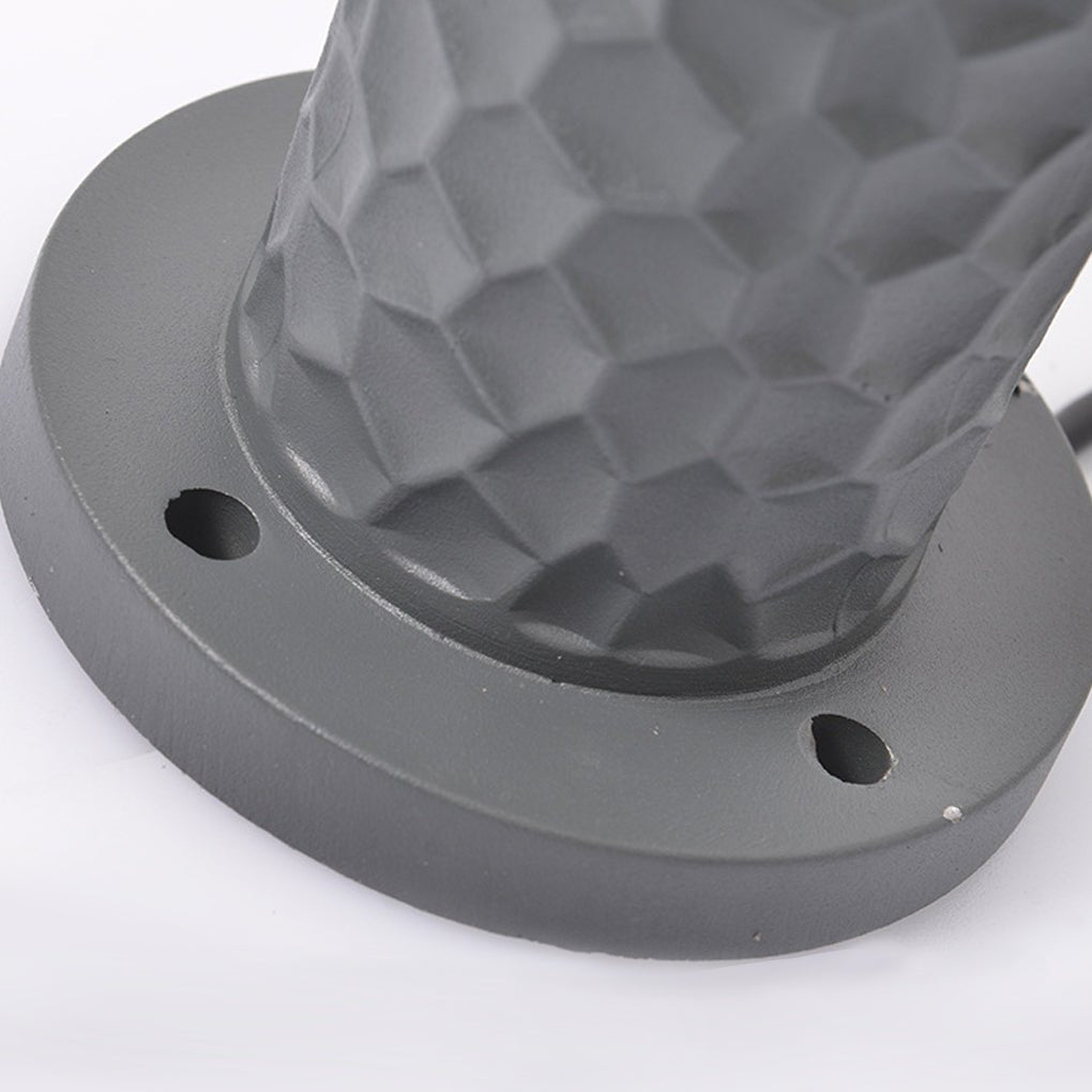 Vintage LED Outdoor Post Lights with Aluminum Body & Dome - Shaped Lampshade