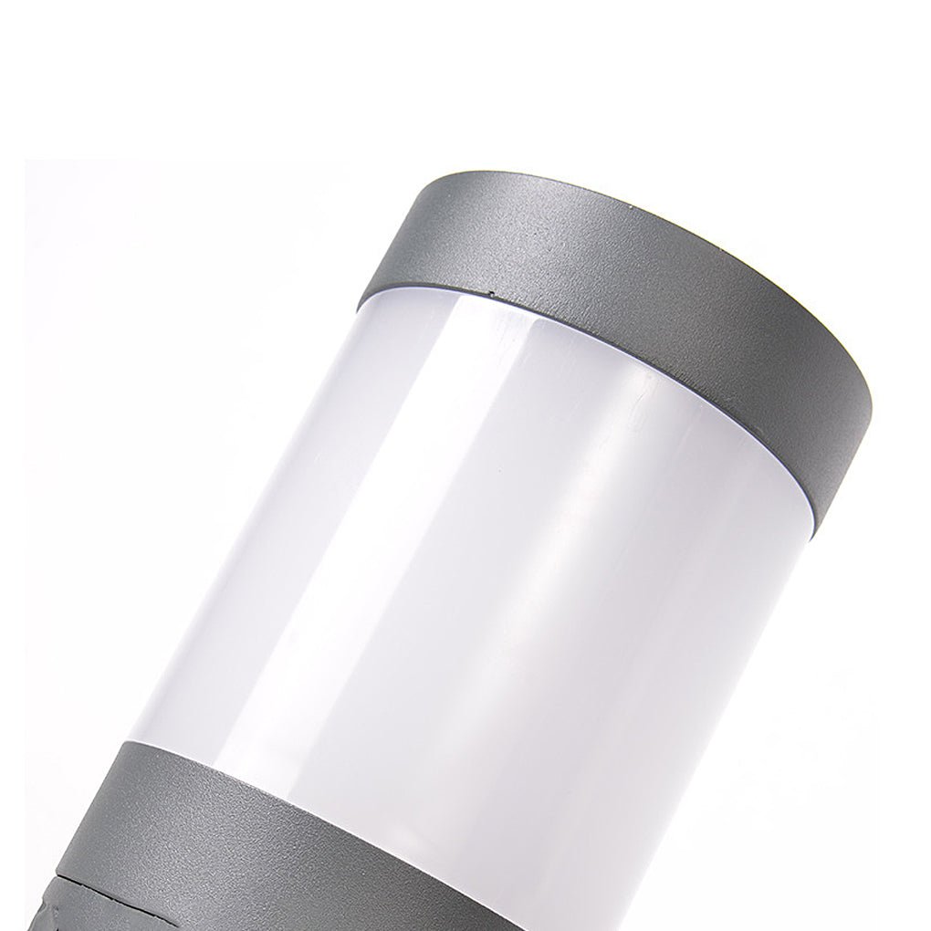 Vintage LED Outdoor Post Lights with Aluminum Body & Dome - Shaped Lampshade