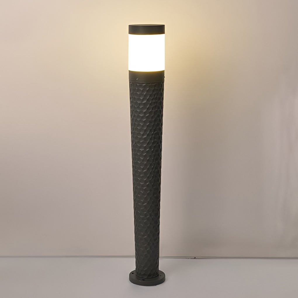 Vintage LED Outdoor Post Lights with Aluminum Body & Dome - Shaped Lampshade