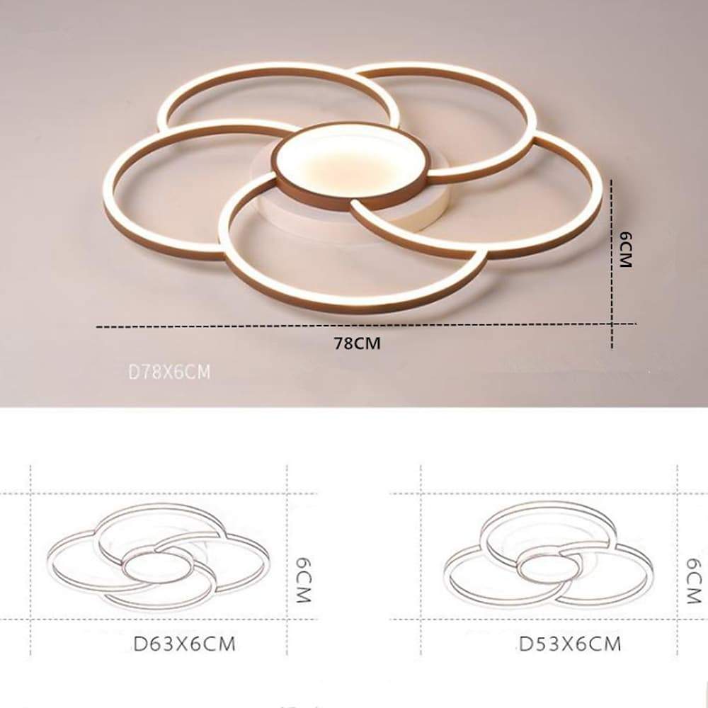 31'' LED 2-Light Cluster Design Flush Mount Lights Modern LED Metal Aluminum Acrylic Flush Mounts Semi Flush Mounts-dazuma