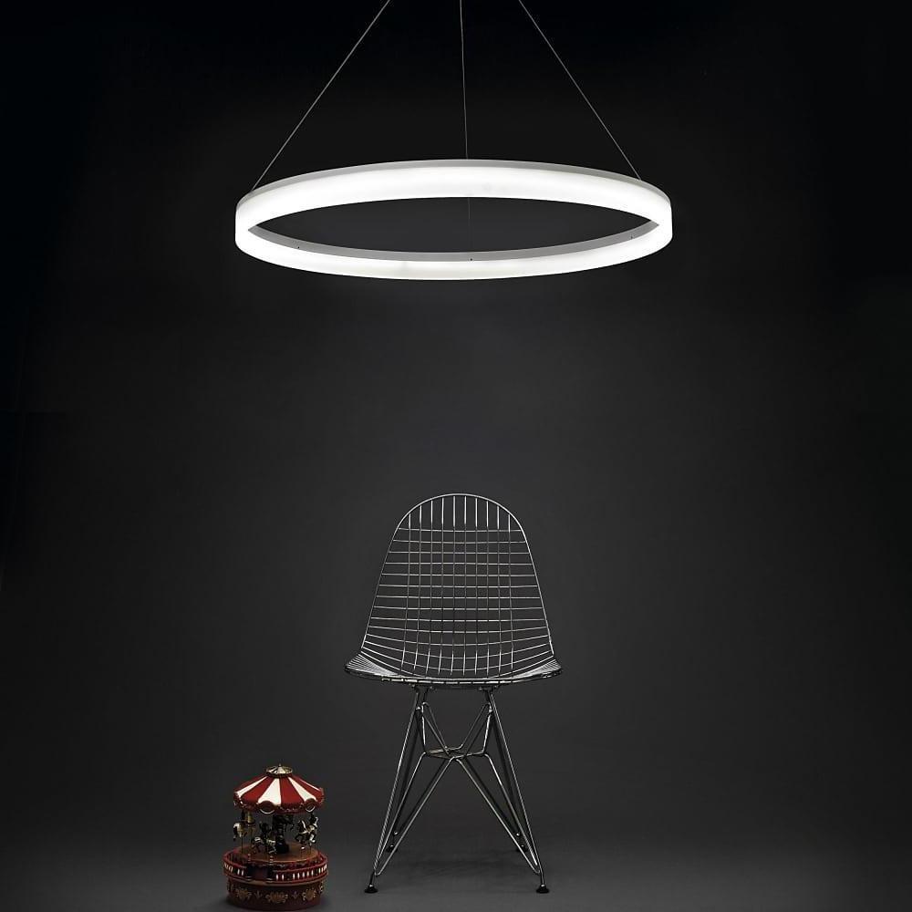 31'' LED 1-Light Pendant Light Modern Contemporary Aluminum Acrylic Circle Circle Design-dazuma
