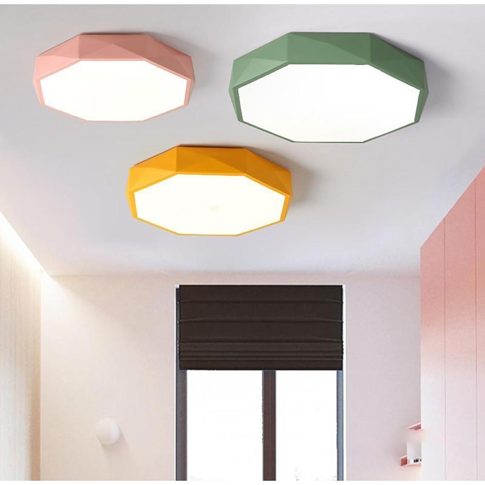 12'' LED 1-Light Single Design Flush Mount Lights Nordic Style LED Metal Acrylic Dimmable Ceiling Lights-dazuma