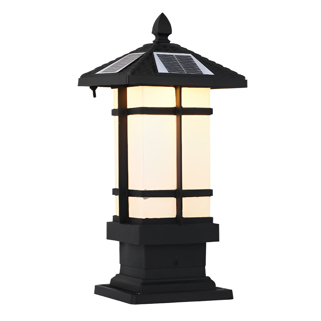 Wall pillar lights outdoor dimensions, side view with height and width details.