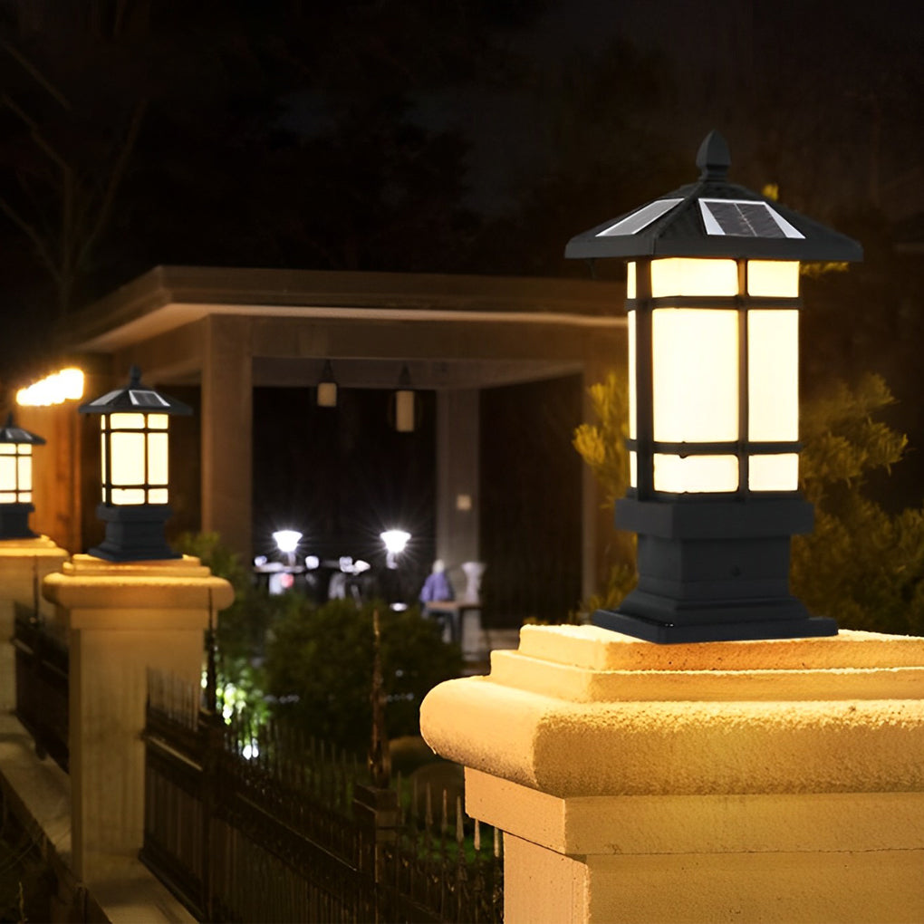 Wall pillar lights outdoor enhancing a lush garden with elegant, directional lighting.