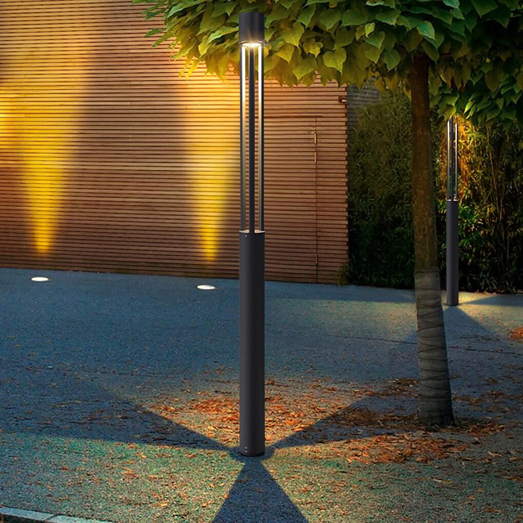 COB 30W LED Bollard Light Modern Open Fixture for Elegant Landscape Lighting