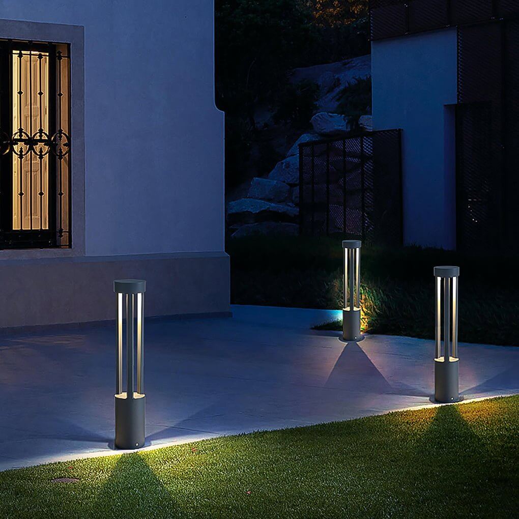 COB 30W LED Bollard Light Modern Open Fixture for Elegant Landscape Lighting