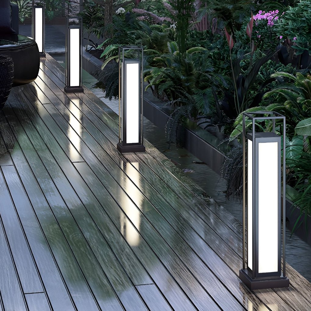 Waterproof Outdoor Post Lights LED Solar Garden Lights Deck Post Lights - Dazuma