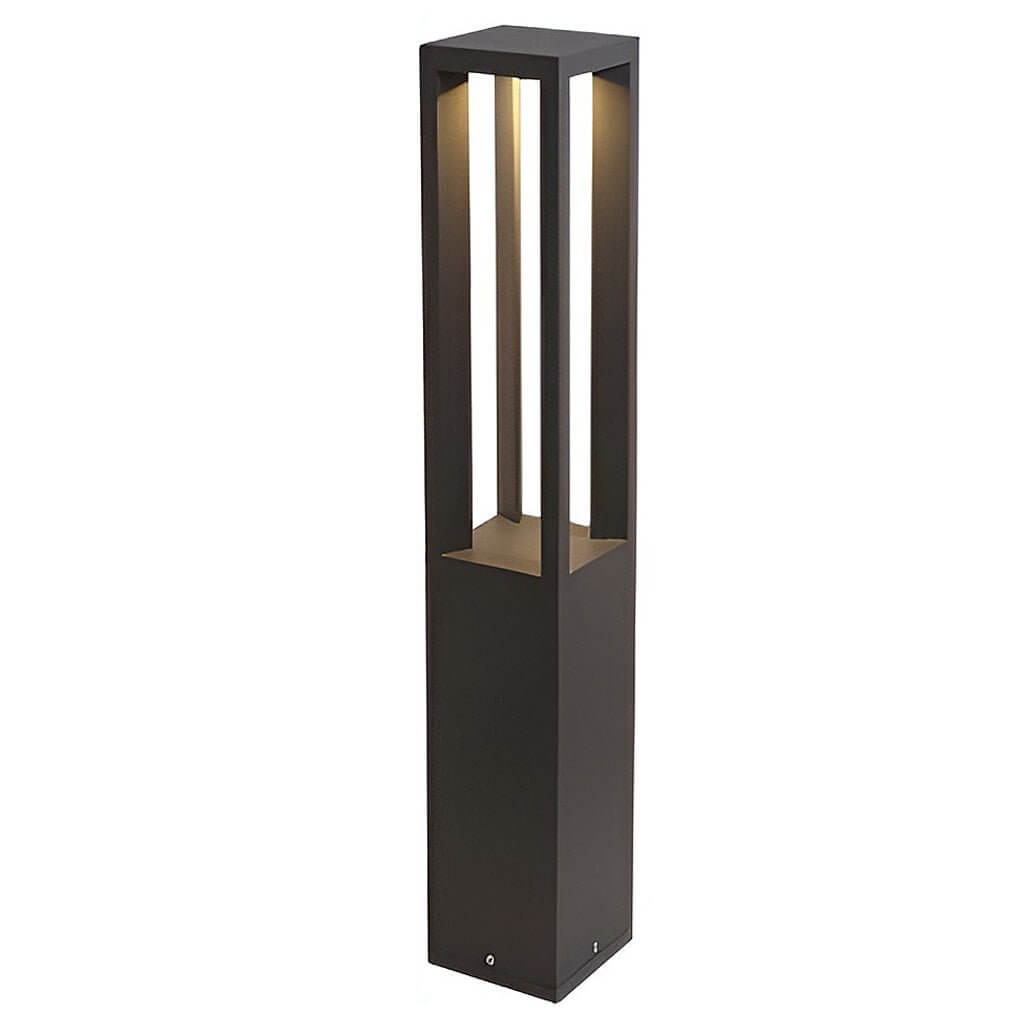Black Aluminum Garden LED 7W 4 - Beam Landscape Bollard Lights