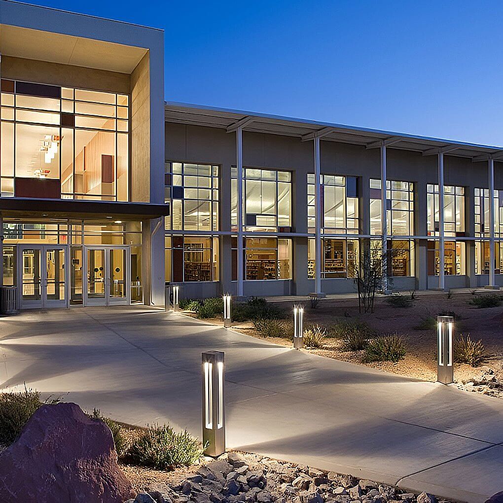 Black Aluminum Garden LED 7W 4 - Beam Landscape Bollard Lights