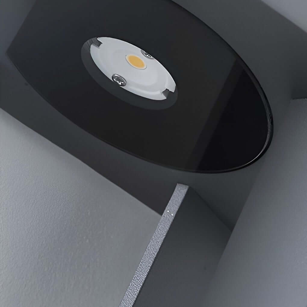 Black Aluminum Garden LED 7W 4 - Beam Landscape Bollard Lights