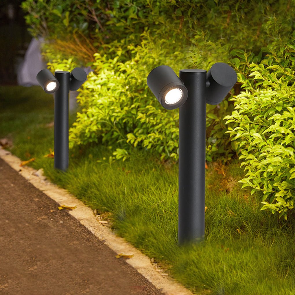 Flexi - Glow Dual - Head Rotatable Outdoor Lawn Light for Modern Landscapes
