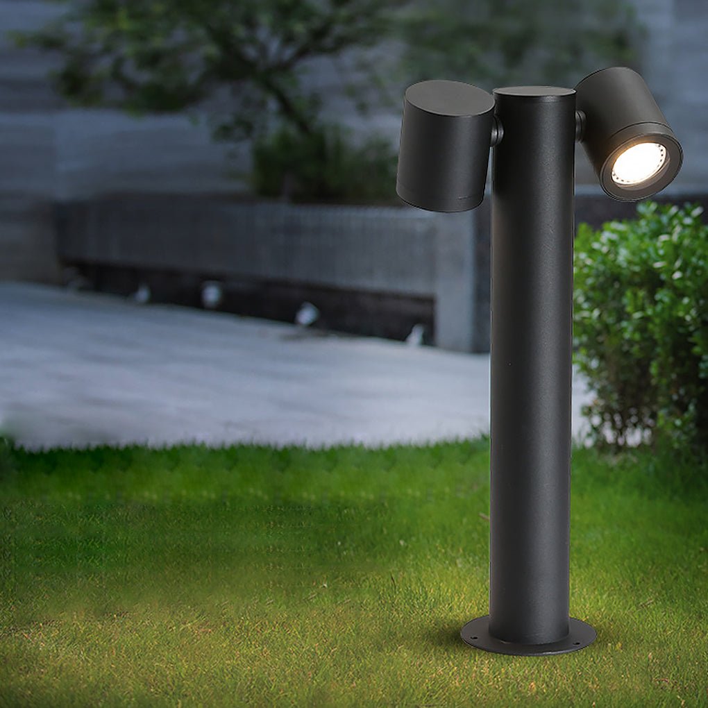 Flexi - Glow Dual - Head Rotatable Outdoor Lawn Light for Modern Landscapes