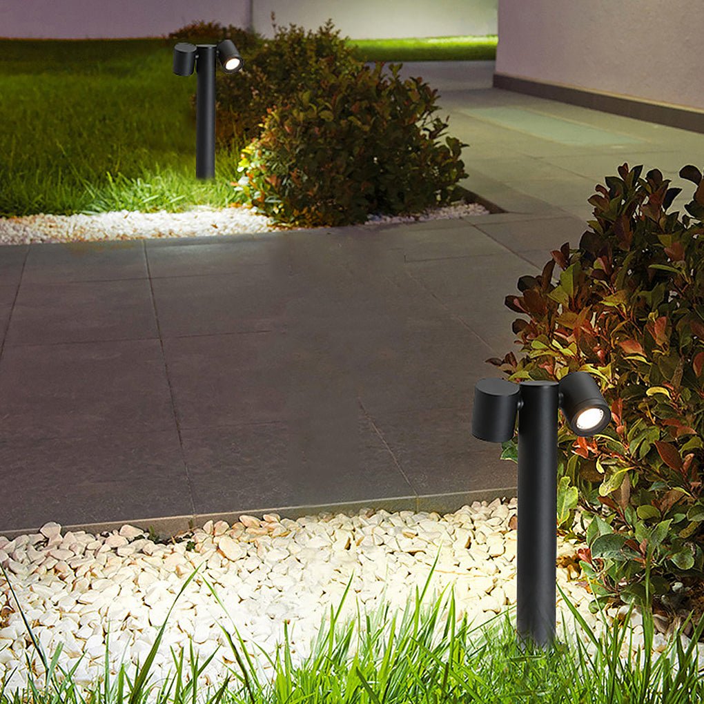Flexi - Glow Dual - Head Rotatable Outdoor Lawn Light for Modern Landscapes