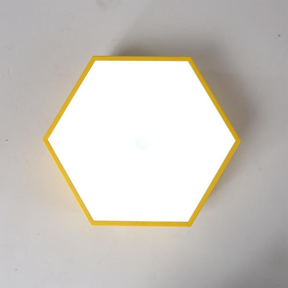 15'' LED 1-Light Tri-color WIFI Control LED Cool New Design Flush Mount Lights Contemporary Chic & Modern Metal Acrylic Novelty Geometrical Ceiling Lights-dazuma