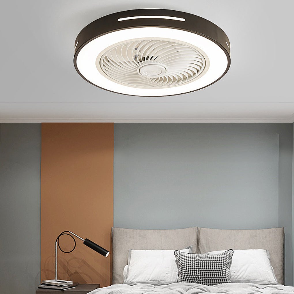 Inverter Bladed Ceiling Fans Light Intelligent Ceiling Fan Lamp with Remote Control Wind - guiding