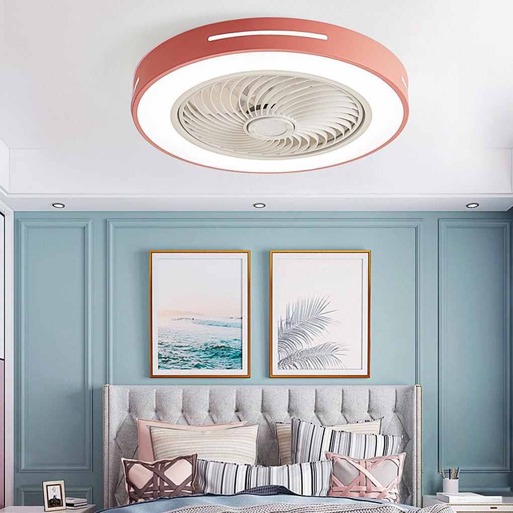 Inverter Bladed Ceiling Fans Light Intelligent Ceiling Fan Lamp with Remote Control Wind - guiding