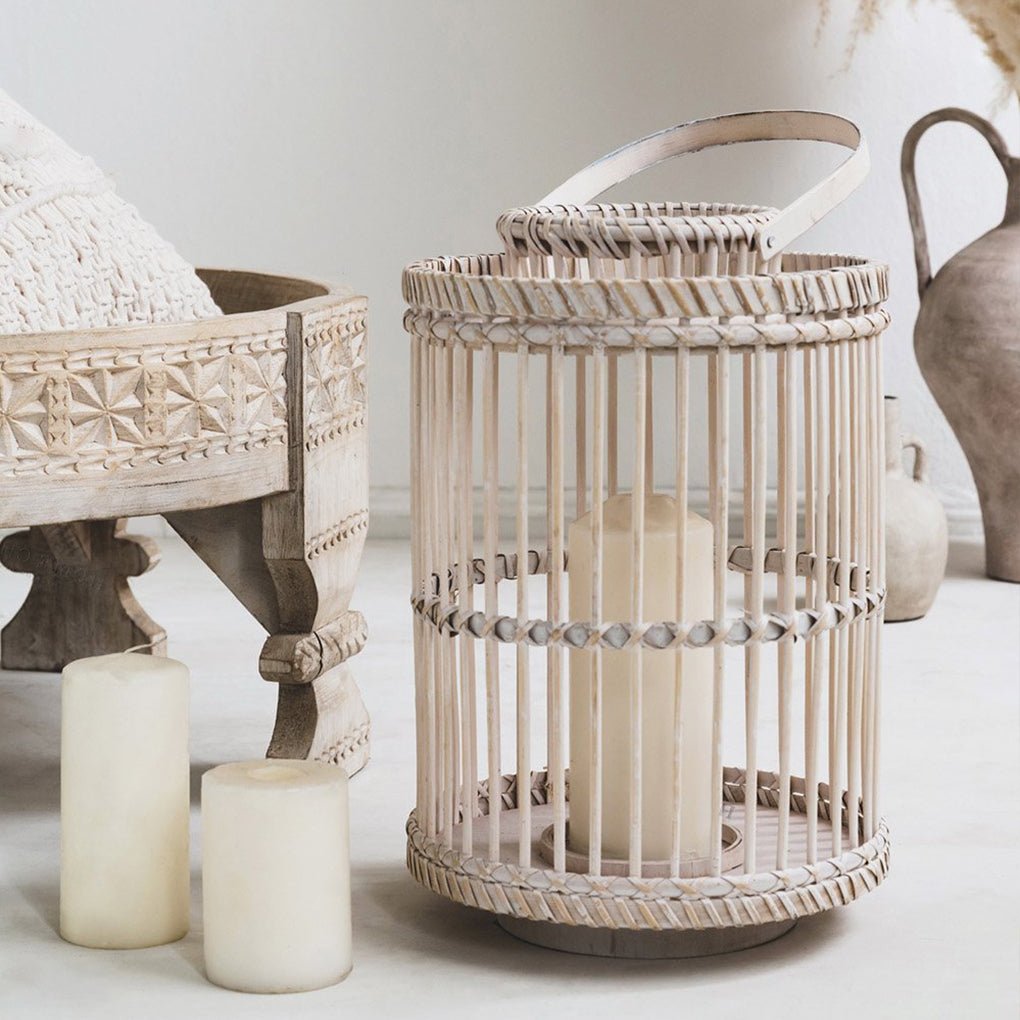 Wicker Candle Lantern