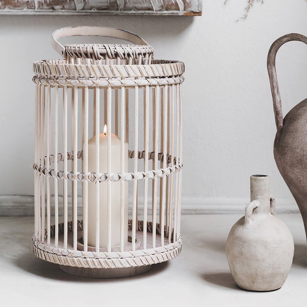 Wicker Candle Lantern