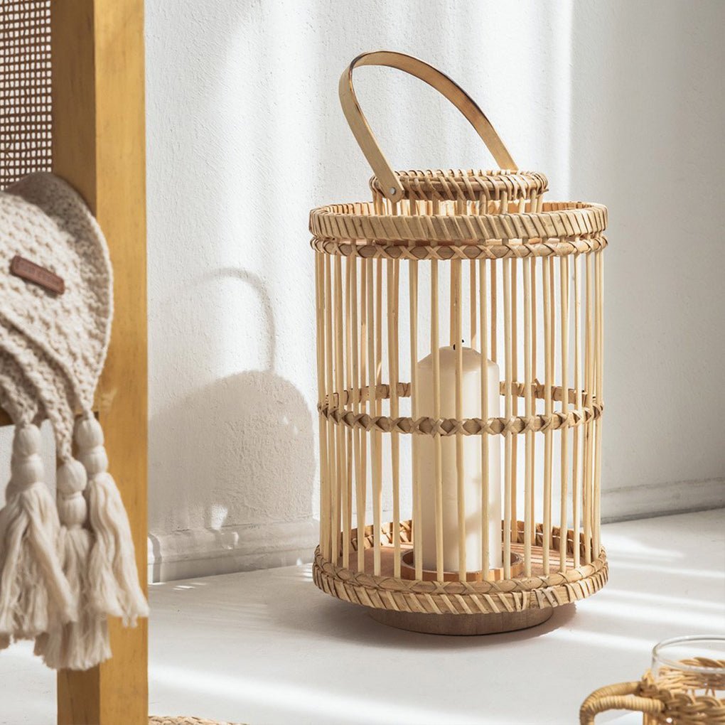 Wicker Candle Lantern