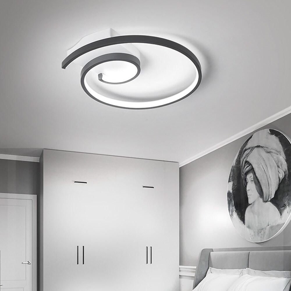 20'' LED 1-Light Line Design Flush Mount Lights Metal Aluminum Silica gel Dimmable Ceiling Lights-dazuma