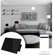 Wireless Smart Phone App Voice Remote Control Touch Wall Switch with Timing Function