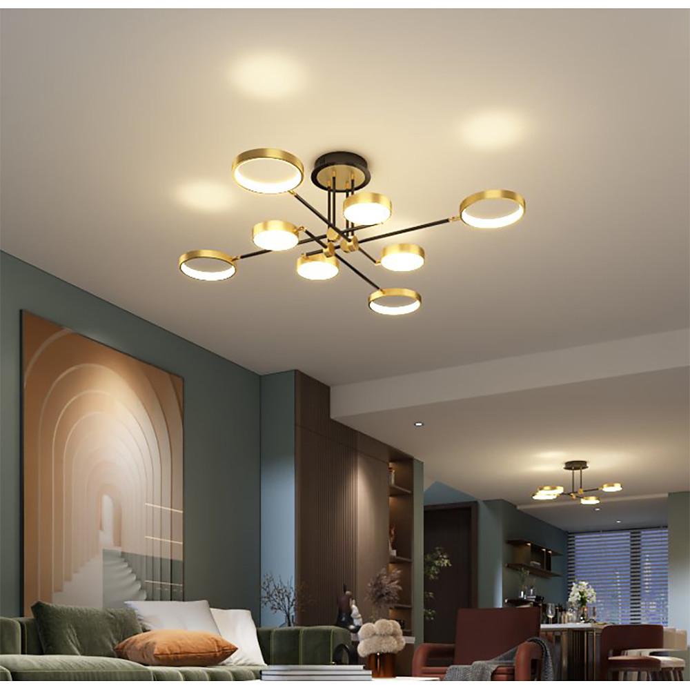 Circular 8 - light Design LED Nordic Flush Mount Ceiling Light Chandeliers