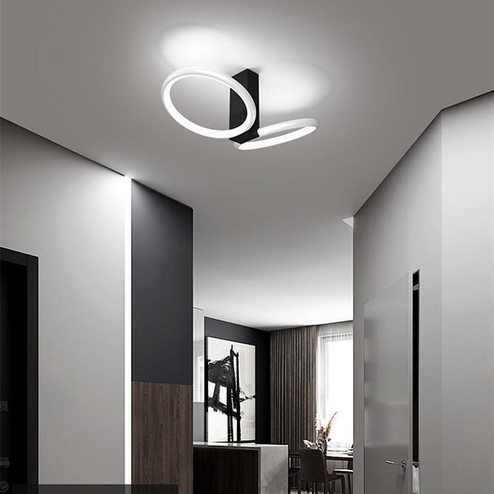 13'' LED 2-Light Geometric Shapes Flush Mount Lights LED Artistic Aluminum Silica gel Metal Stylish Artistic Style Flush Mounts Semi Flush Mounts-dazuma