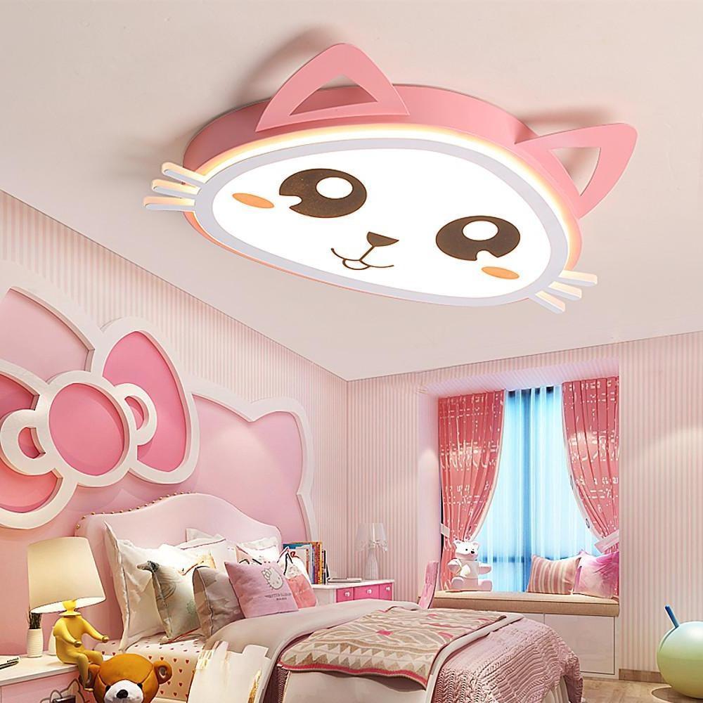 Kitten Bedroom Flush Mount Lighting LED Baby Kids Ceiling Lights
