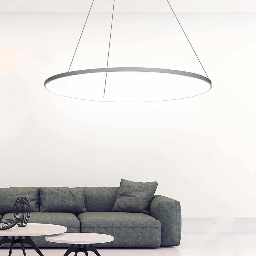 31'' LED 1-Light Circle Design Pendant Light Luxurious Modern LED Classic Aluminum Acrylic Circle-dazuma