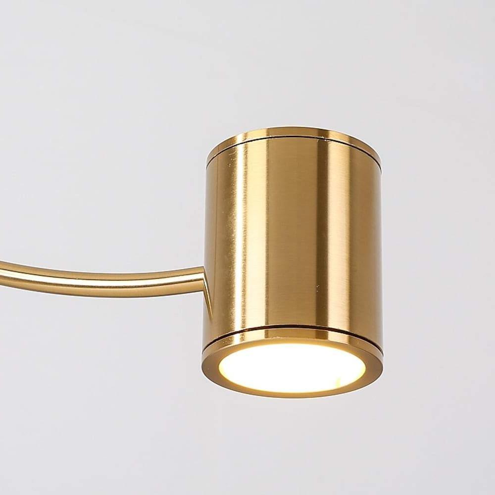 18'' LED 2-Light Single Design Geometric Shapes Pendant Light Nordic Style Artistic Metal PVC Bowl Linear Sputnik Mini Island Lights