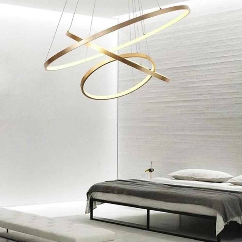 Interweaved 3 - Ring Chandelier Light Dimmable Antique Chandeliers