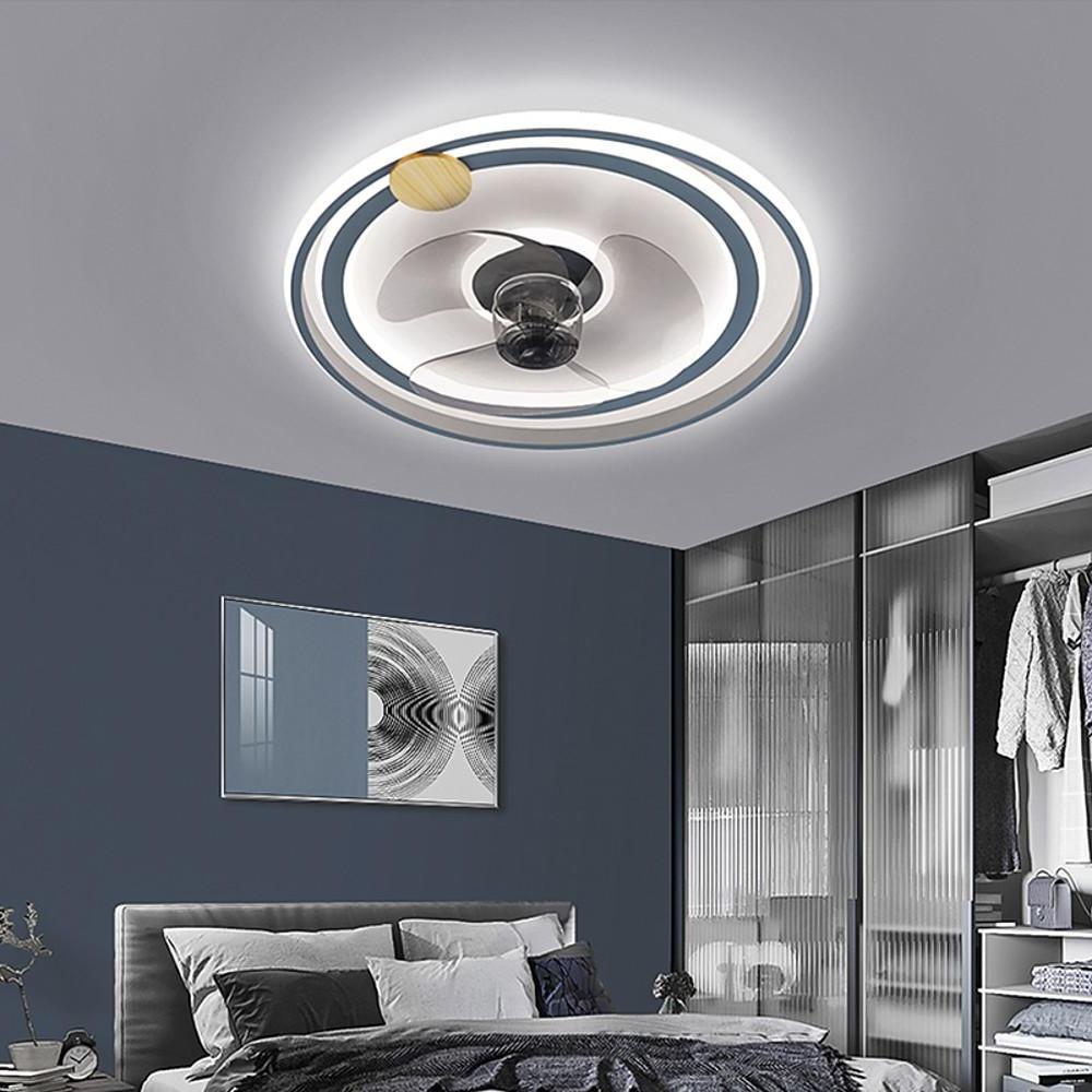 20'' LED 1-Light 3-Light Dimmable Flush Mount Lights Artistic ABS PVC Novelty Dimmable Ceiling Lights-dazuma
