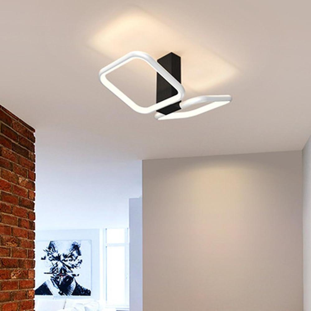 13'' LED 2-Light Geometric Shapes Flush Mount Lights LED Artistic Aluminum Silica gel Metal Stylish Artistic Style Flush Mounts Semi Flush Mounts-dazuma