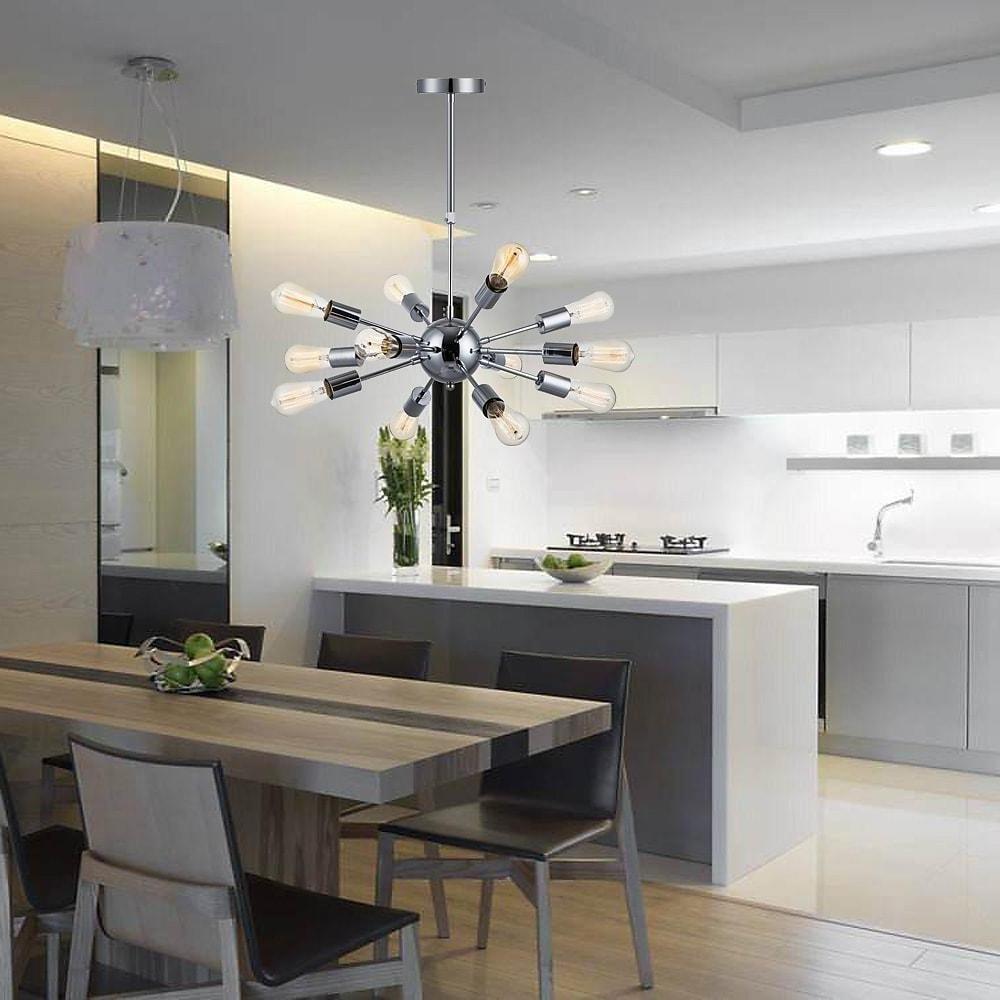 Cluster Sputnik Chandelier Mid - Century Chandeliers for Living Room