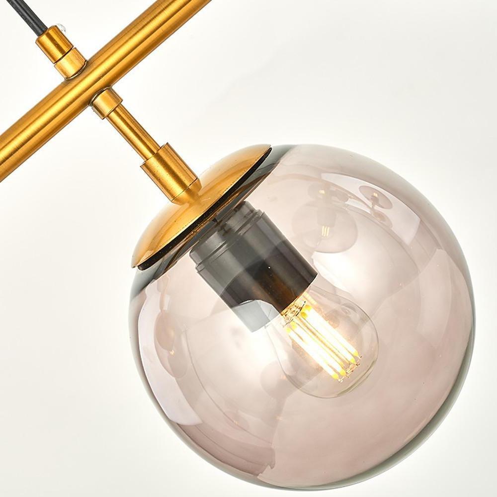 47'' LED 6-Light 4-Light Sputnik Design Chandelier Nordic Style Modern Metal Glass Globe Design-dazuma