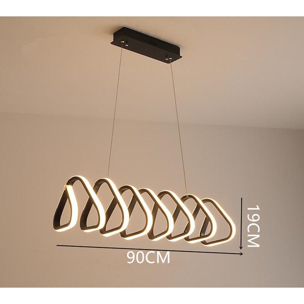 35'' LED 1-Light Single Design Dimmable Pendant Light Modern LED Metal Acrylic Silica gel Island Lights