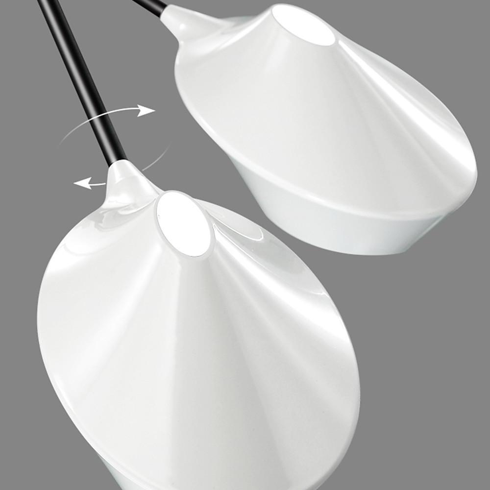 15'' LED 8-Light Mini Style Chandelier Nature Inspired Artistic Metal PVC Acrylic Sputnik Sputnik Design