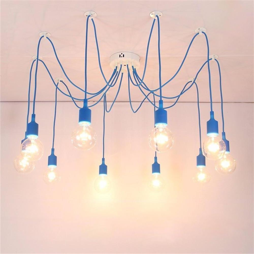 Cluster Spider Pendant Lighting 10 - heads DIY Adjustable Ceiling Lights