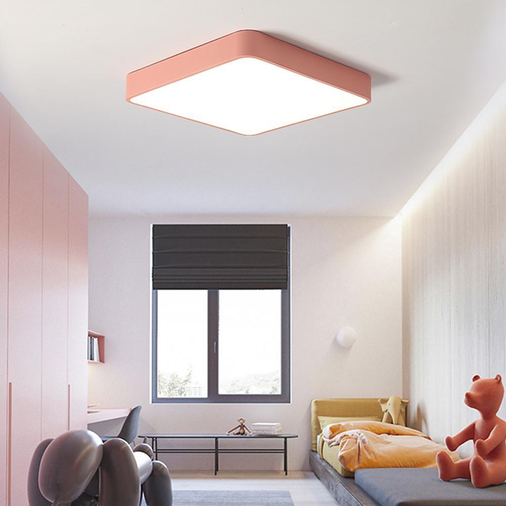 16'' LED 1-Light Geometric Shapes Flush Mount Lights Modern Contemporary Metal PVC Sector Dimmable Ceiling Lights-dazuma