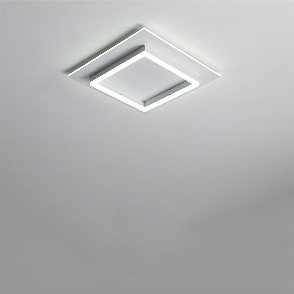 16'' LED 1-Light Flush Mount Lights Modern LED Metal Acrylic Linear Ceiling Lights