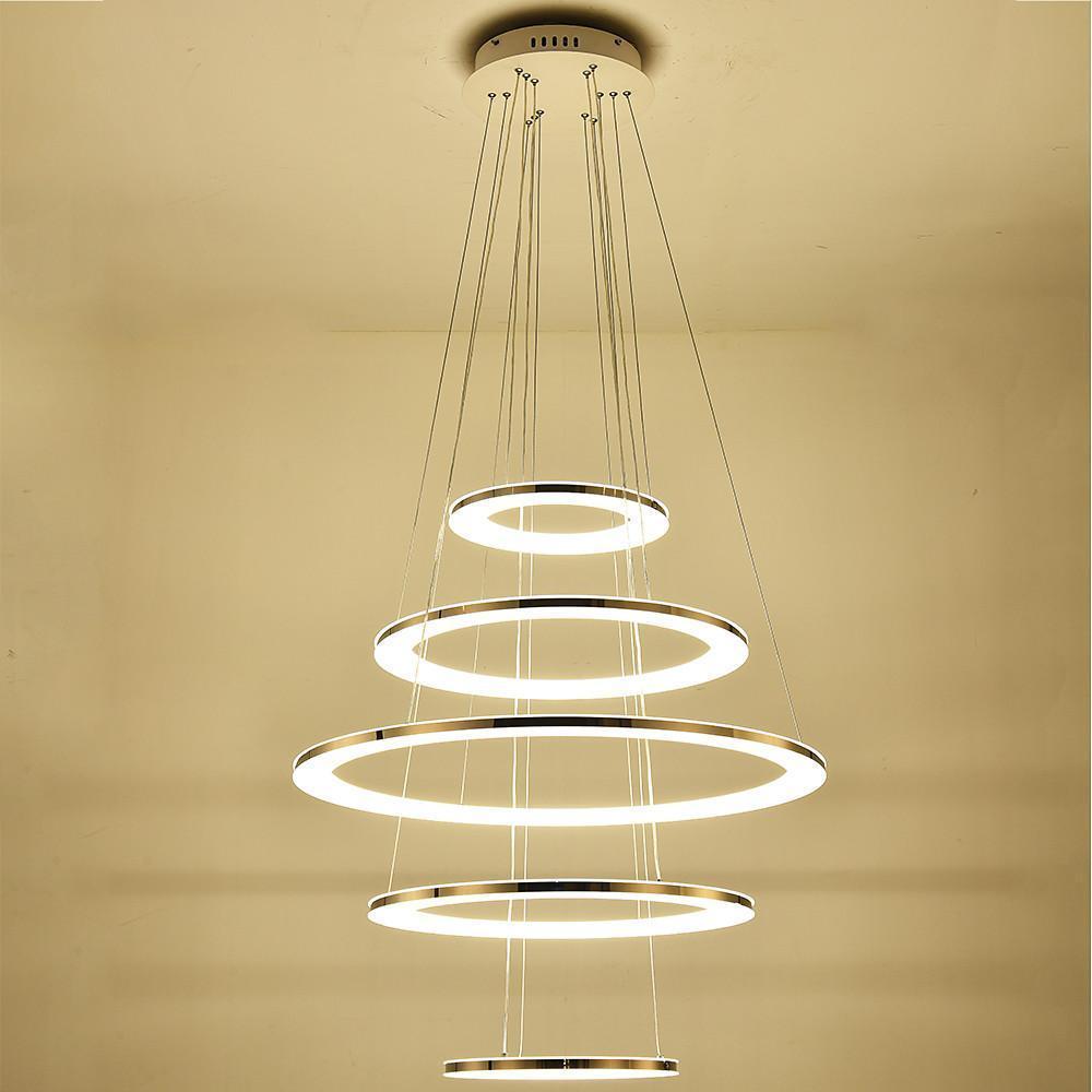 Adjustable Contemporary Chandelier Light Mid - century Chandeliers with 5 Tiered LED Lights