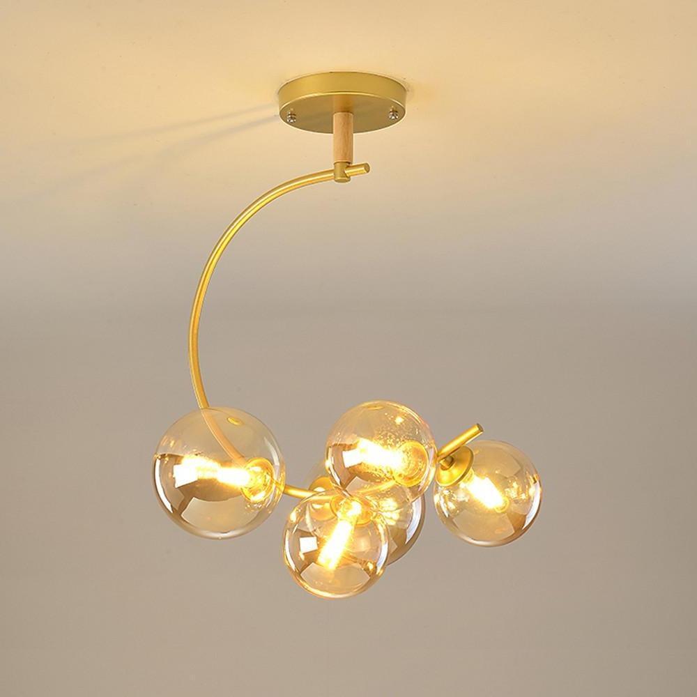 5 - Light Cluster Globe Chandelier Dining Room Chandelier
