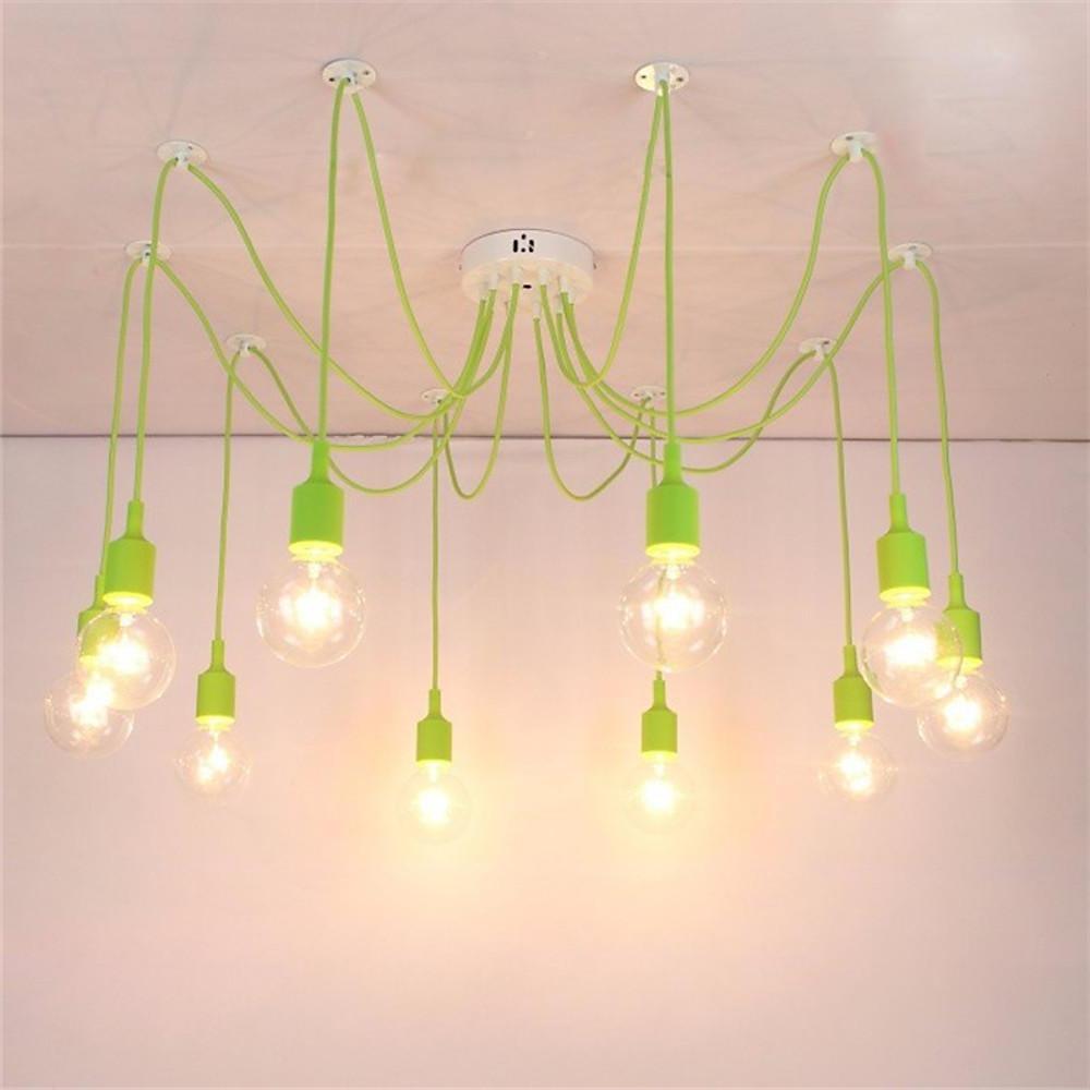 Cluster Spider Pendant Lighting 10 - heads DIY Adjustable Ceiling Lights